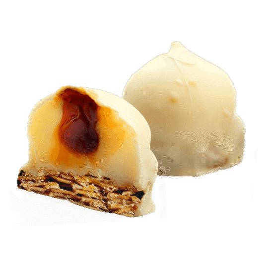 Florentine cu caramel și înveliș cu ciocolată albă